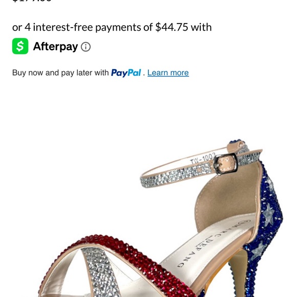 Marc Defang Shoes - Elegant Red and Blue Crystal Women's Heels